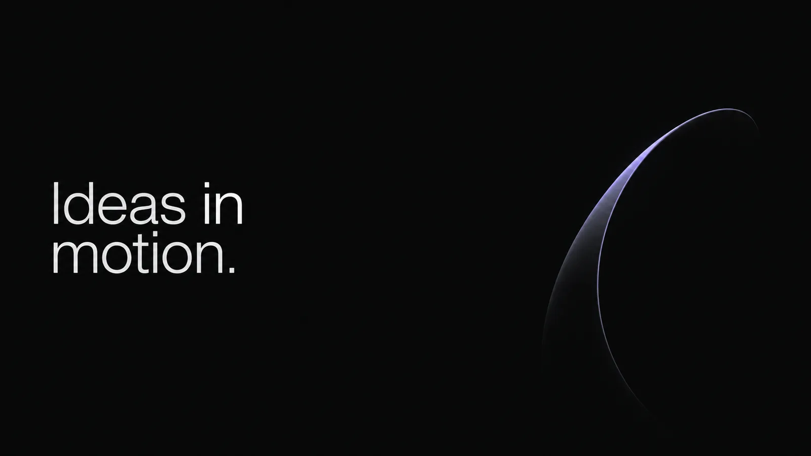 Near-black canvas, hairline borders, tight type and a single lavender glow: precise, product-grade slides for builders.