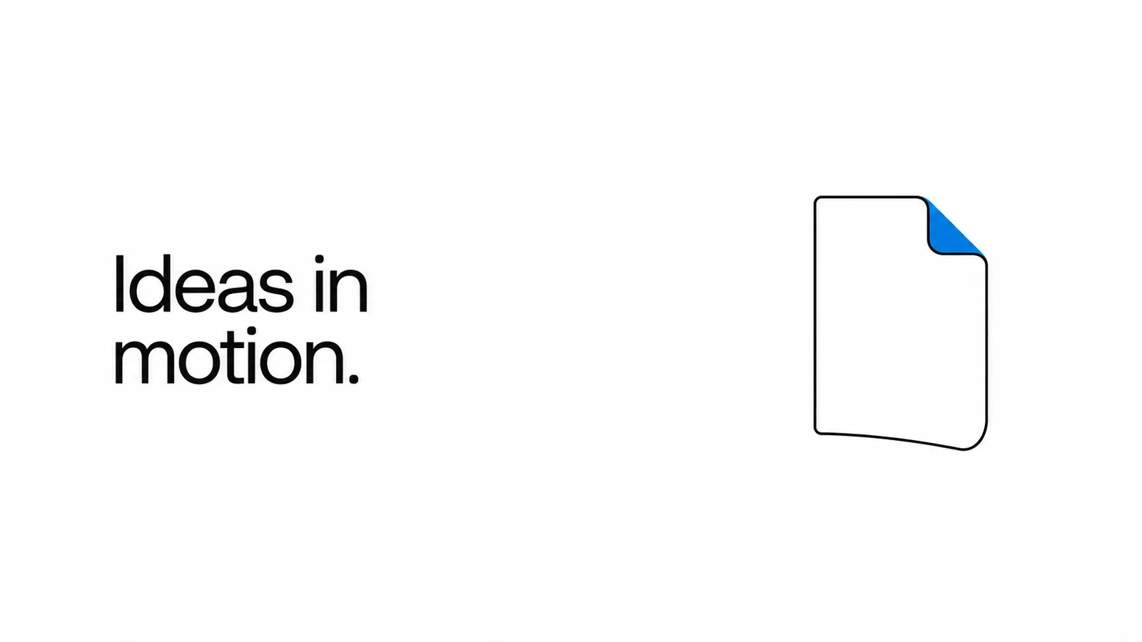 White paper, black ink and one blue annotation: document-clear slides with hairline cards for tutorials and knowledge talks.