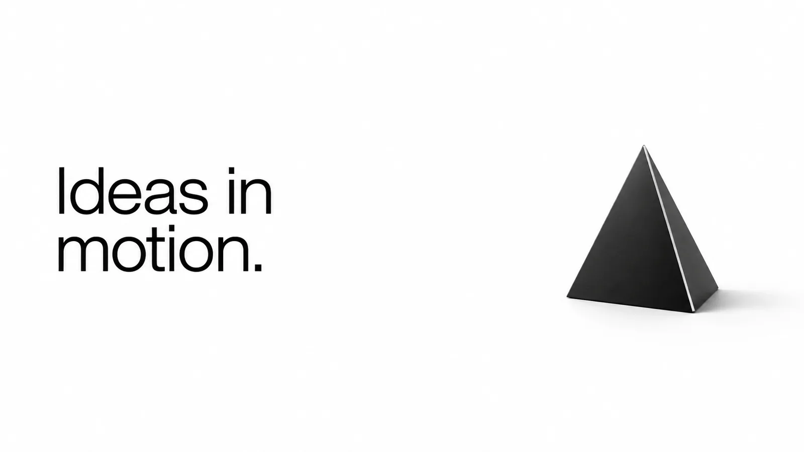 Stark black and white on a fine grid, one solid triangle and Geist type: engineering order for technical walkthroughs.